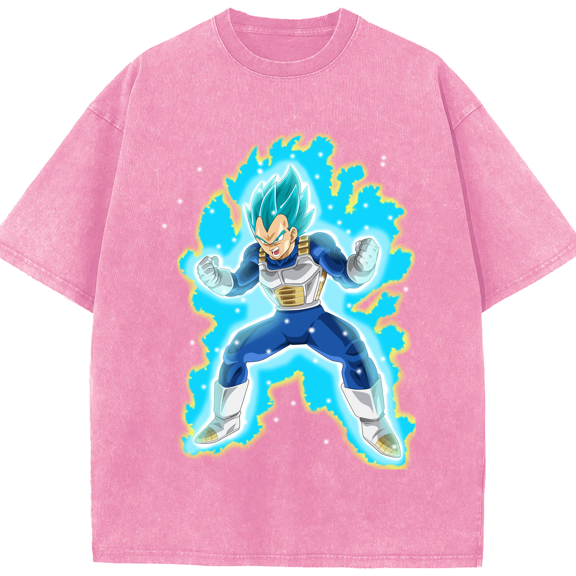 （画像用） ドラゴンボール ベジータ四世（Bejīta Yonsei）DRAGON BALL Vegeta IV 綿100% ヴィンテージ風 半袖Tシャツ（フロントプリント）
